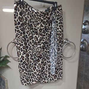 Worthington Animal Print Pencil Skirt